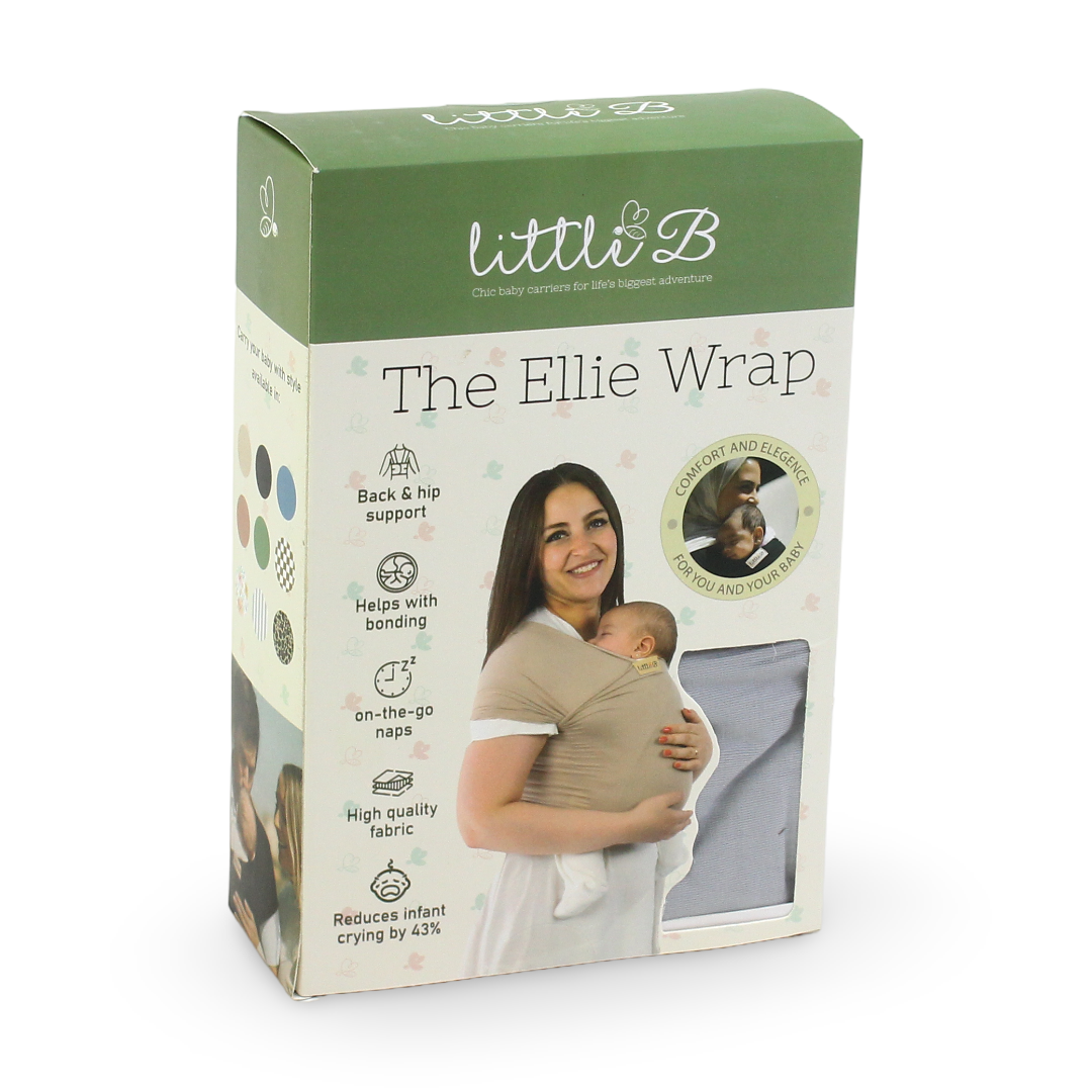 Little B "The Ellie Wrap" – Gray - Baby Essentials
