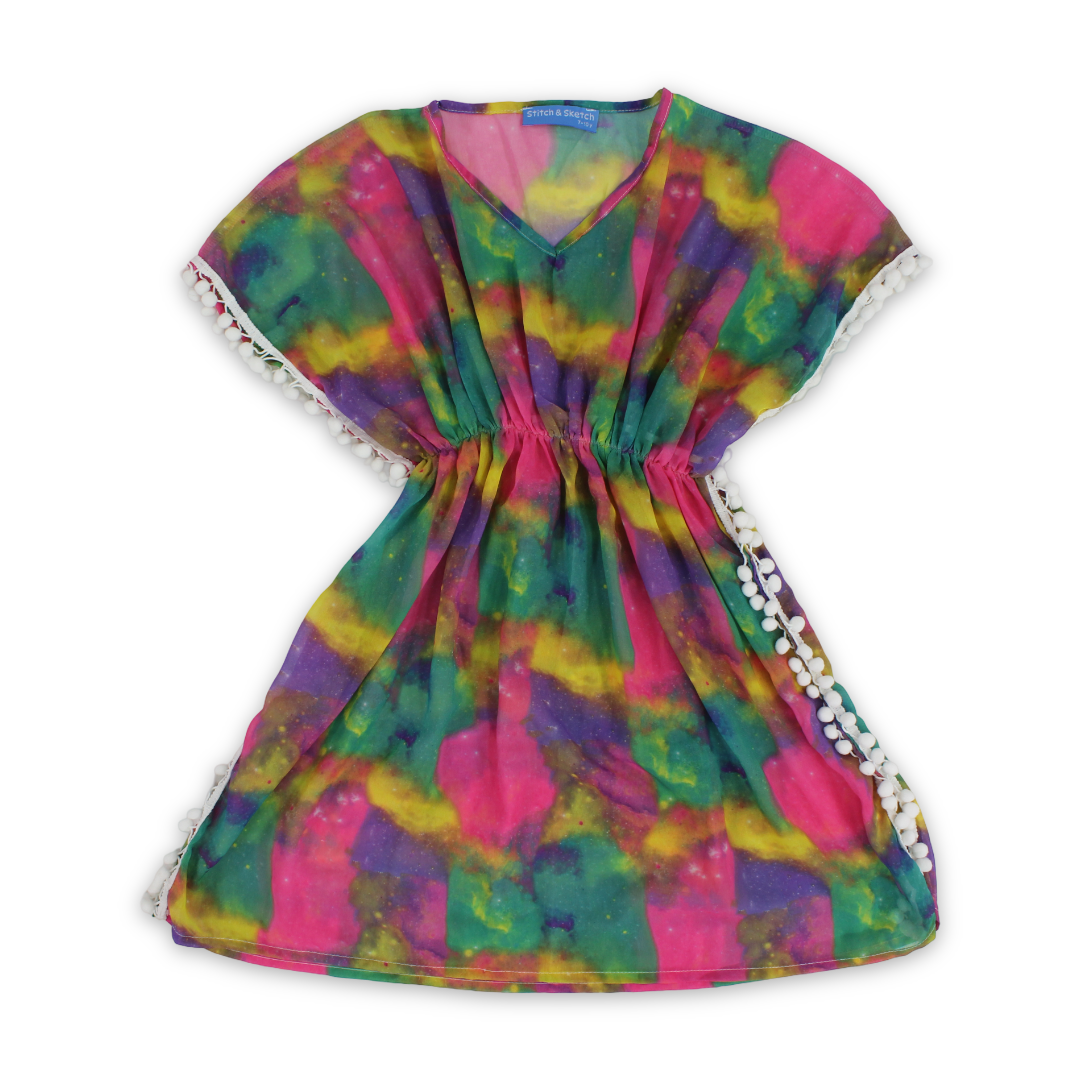 Girls Chiffon Cash Mayo – Multicolor with Tie-Dye Print - Clothing - Stitch and Sketch