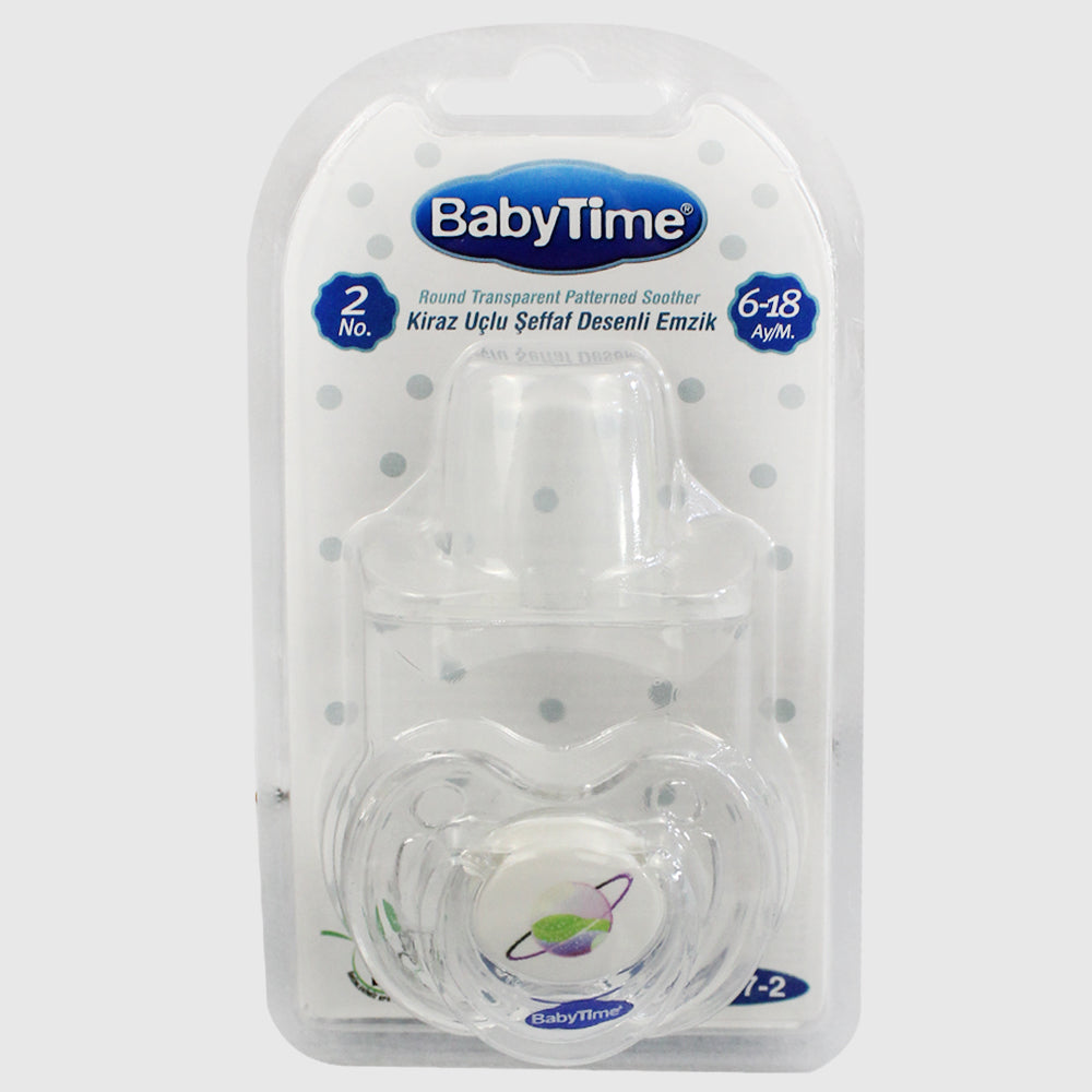 Baby Time Baby Silicone Round Soother Candy With Cap No:2
