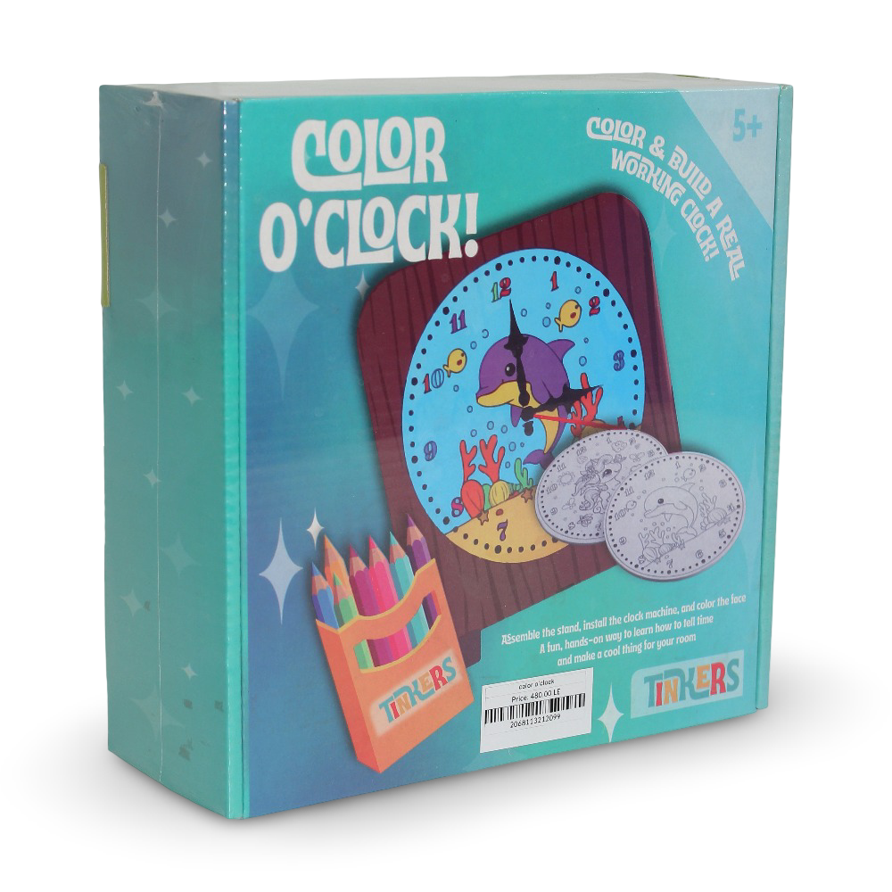 Color O’Clock! Color & Build a Real Working Clock