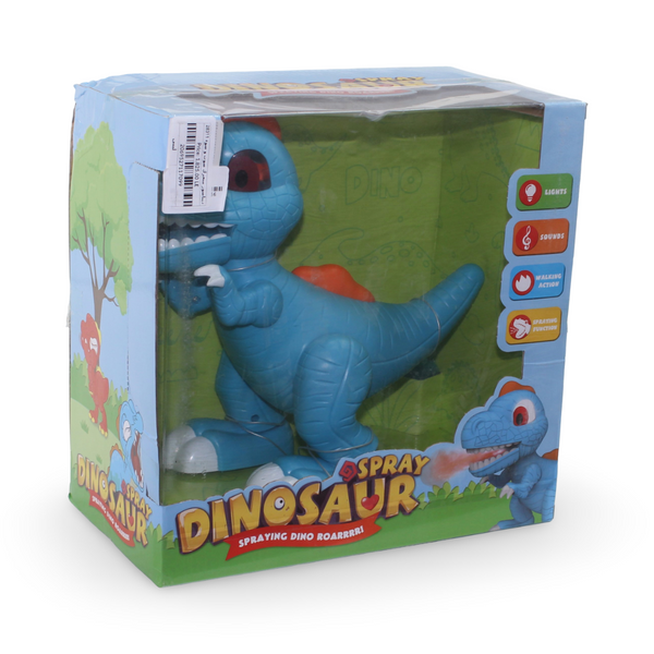 Junior Megasaur Spraying Dinosaur Toy (Light & Sound & Spray) – Baby Blue