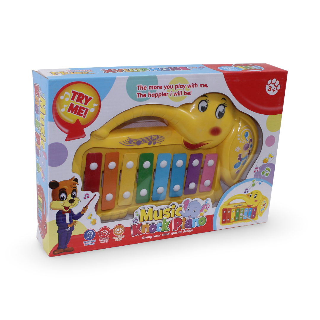 Elephant Xylophone Toy – Yellow - Toys - OKO