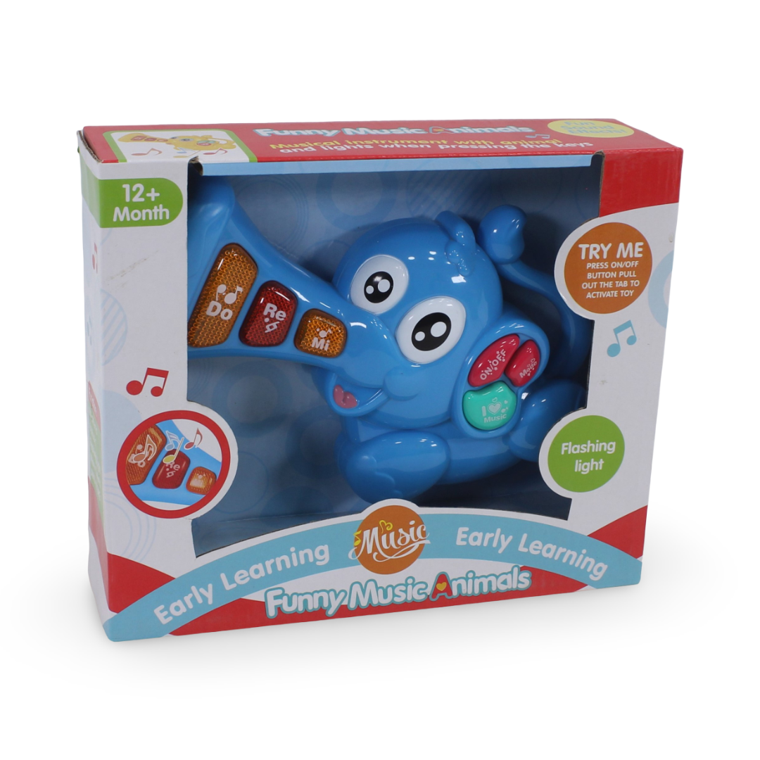 Baby Musical Elephant Toy – Blue