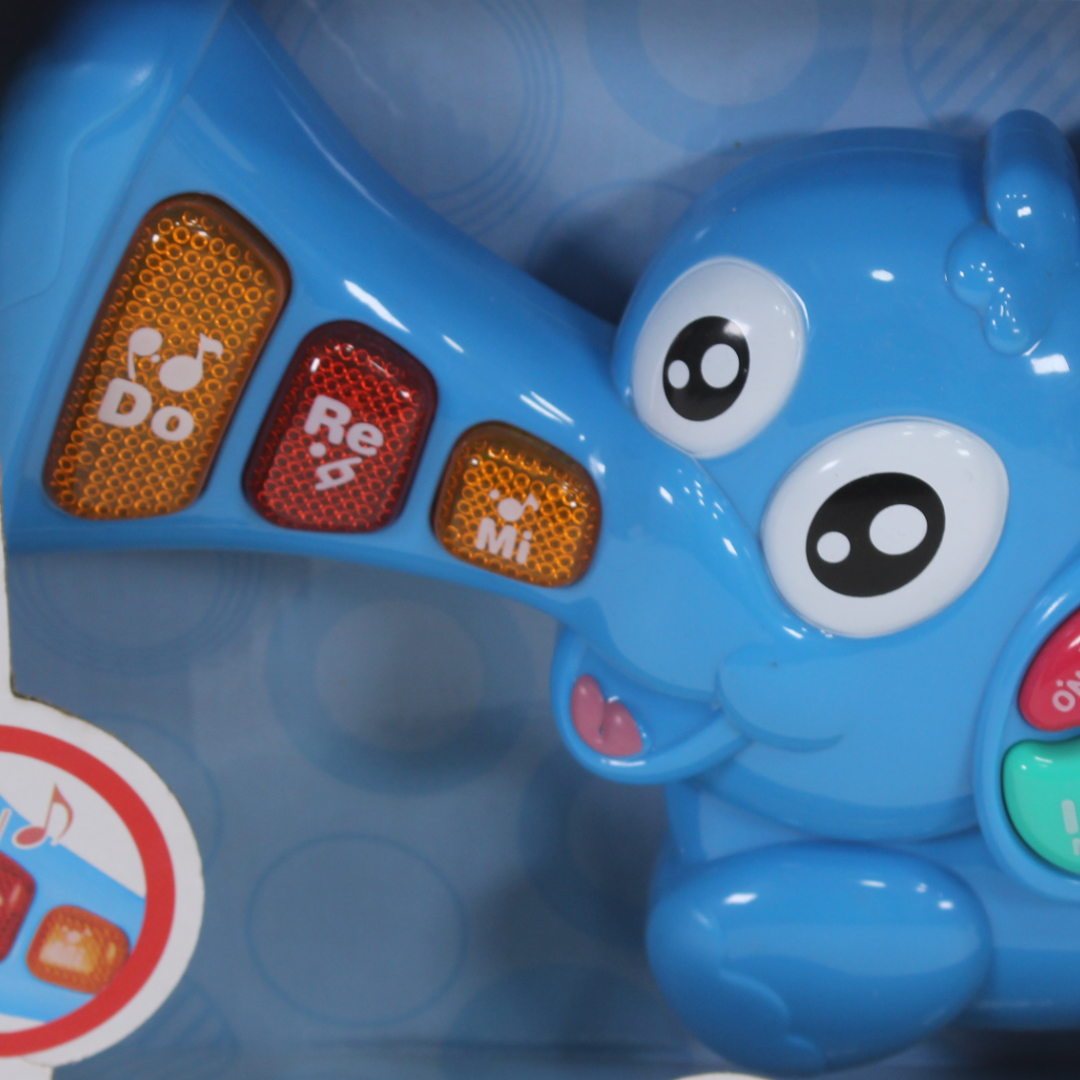Baby Musical Elephant Toy – Blue