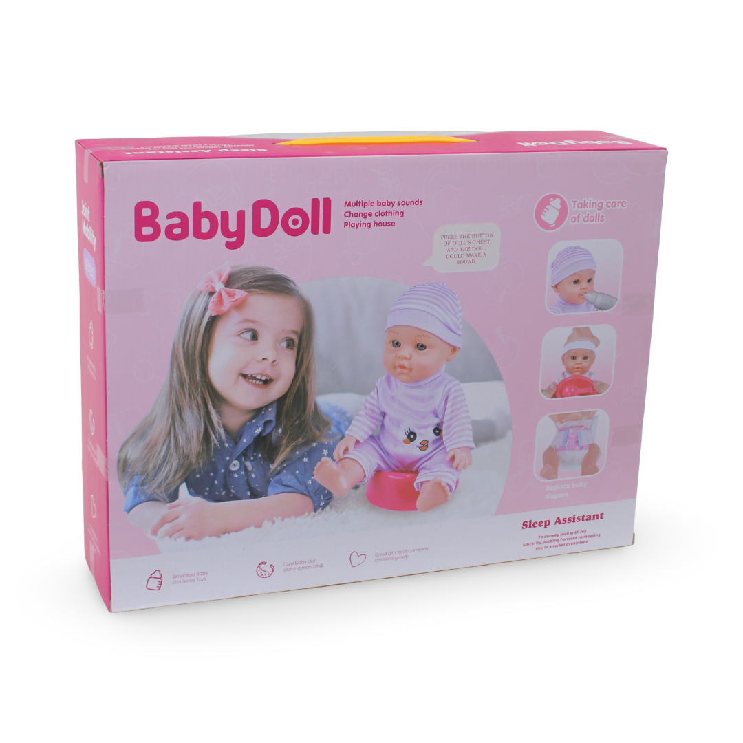 Baby Doll Play Set – Drink & Wet
