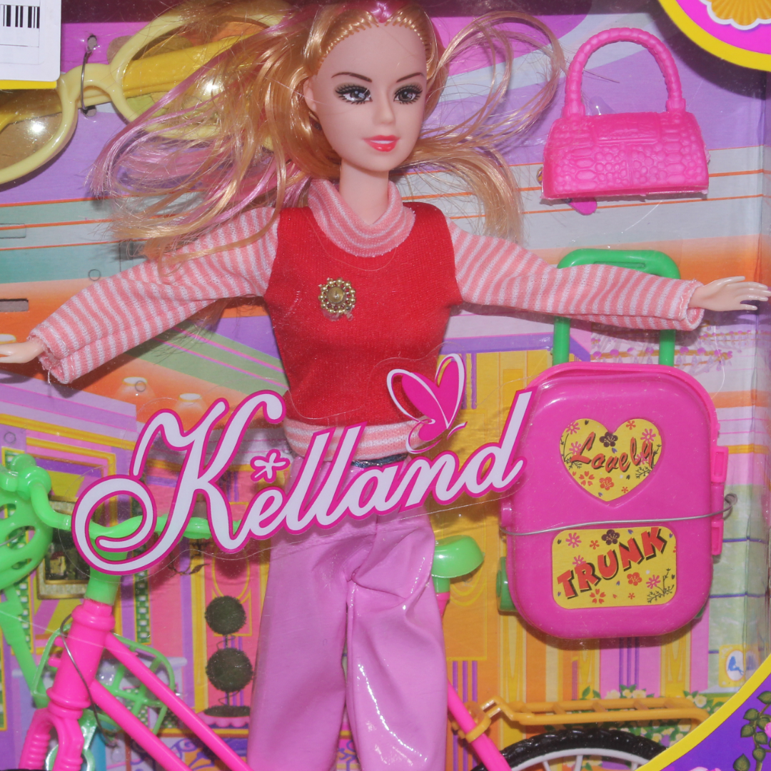 "Kelland" Fashion Doll Set with Bike