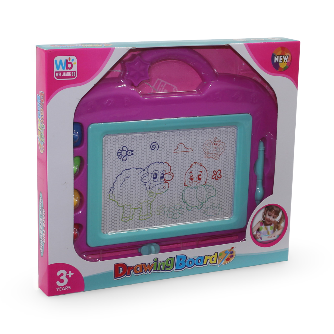 Magnetic Drawing Board – Pink - Toys - OKO