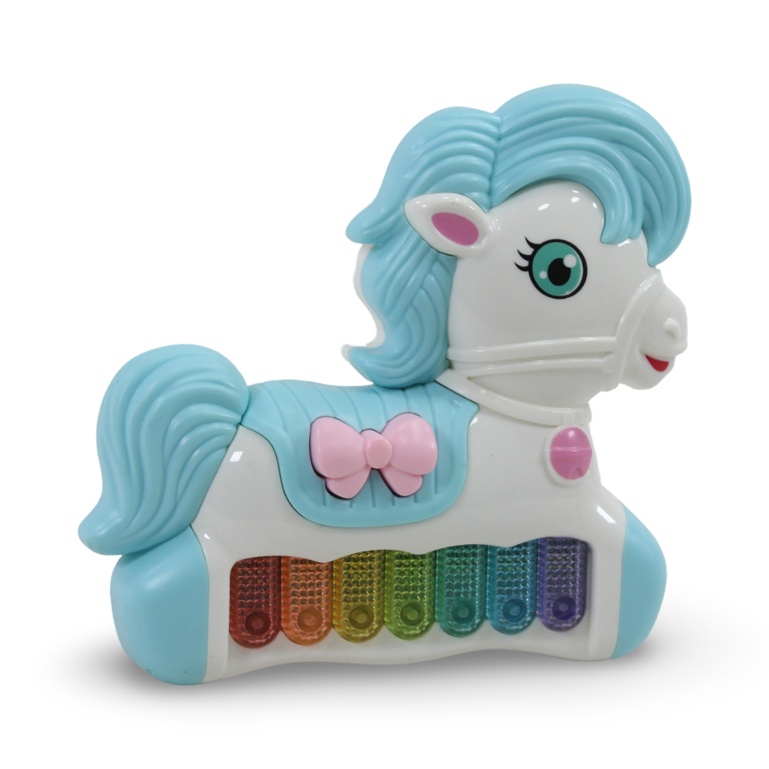 Unicorn Piano with Light – Baby Blue
