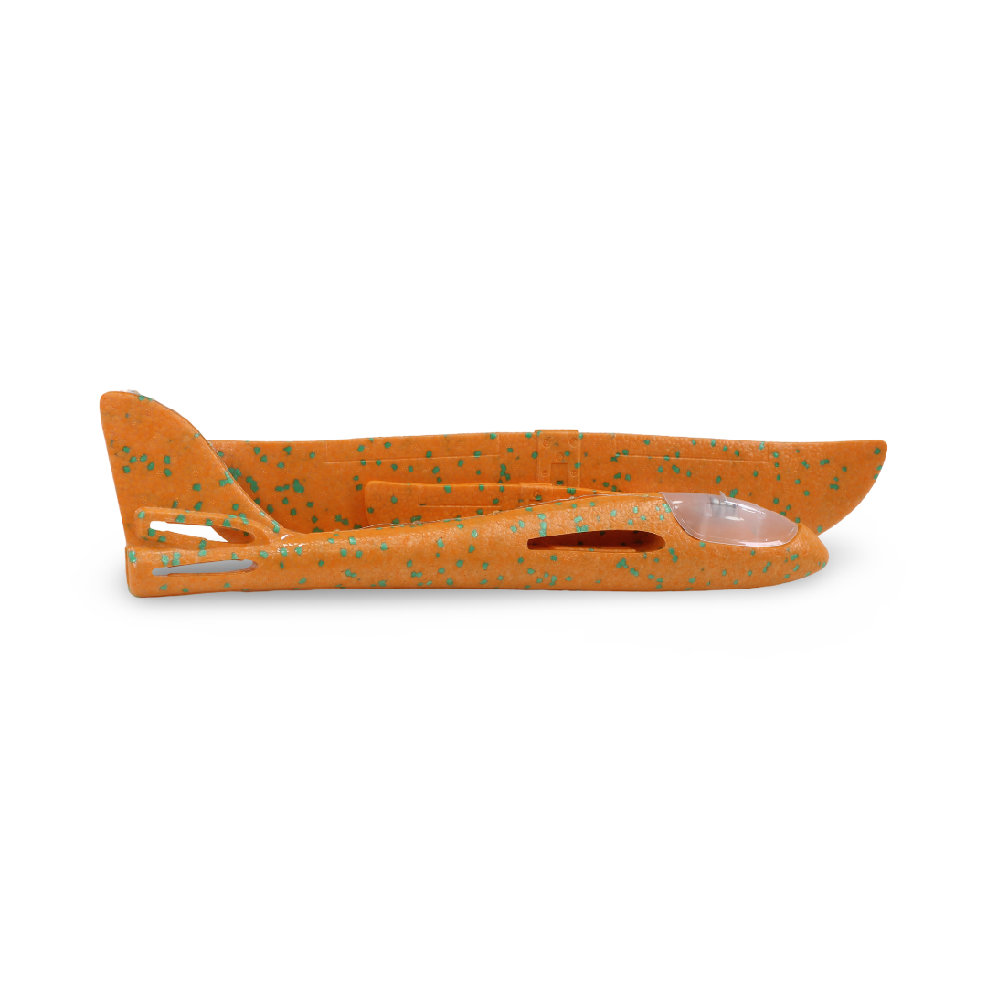 Foam Throwing Glider Airplane – Orange