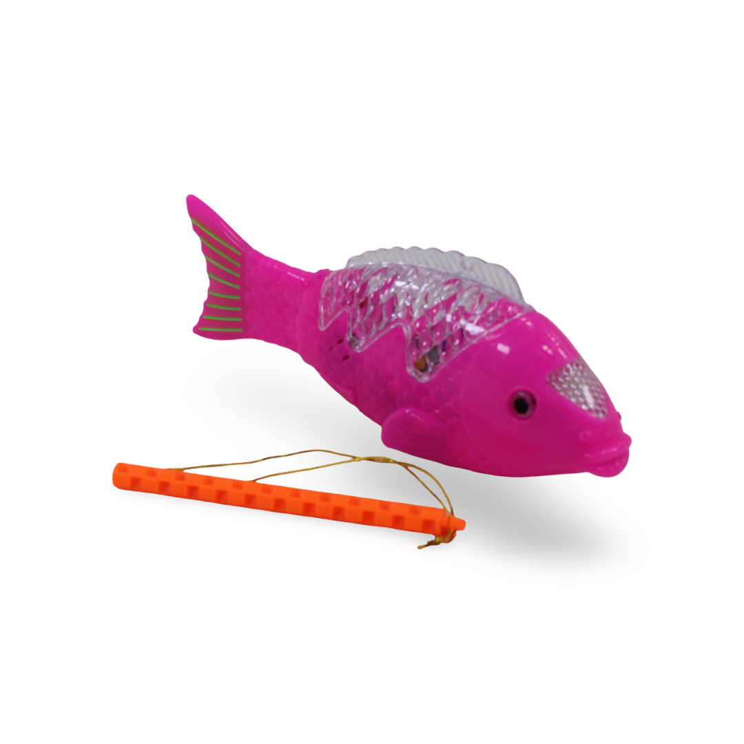 Light-Up Fishing Toy Fish with Rod – Fuchsia - Toys - OKO