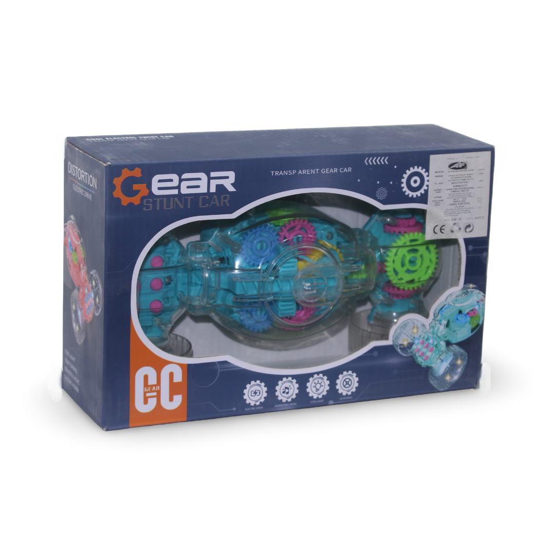 Gear Stunt Car (Sound & Light) – Turquoise