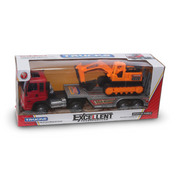 Kids Transport Truck Toy with Crane