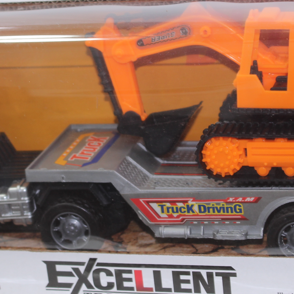 Kids Transport Truck Toy with Crane