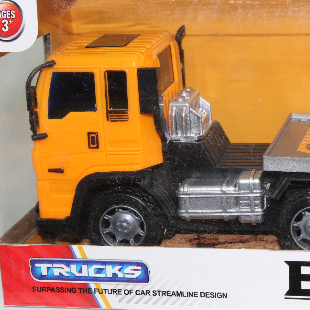 Truck with Excavator Loader Toy – Orange