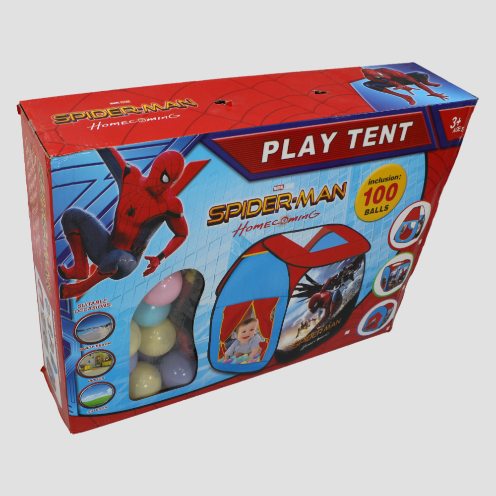 Spiderman Boys' Play Tent with 100 Balls – Fun & Interactive Playtime!