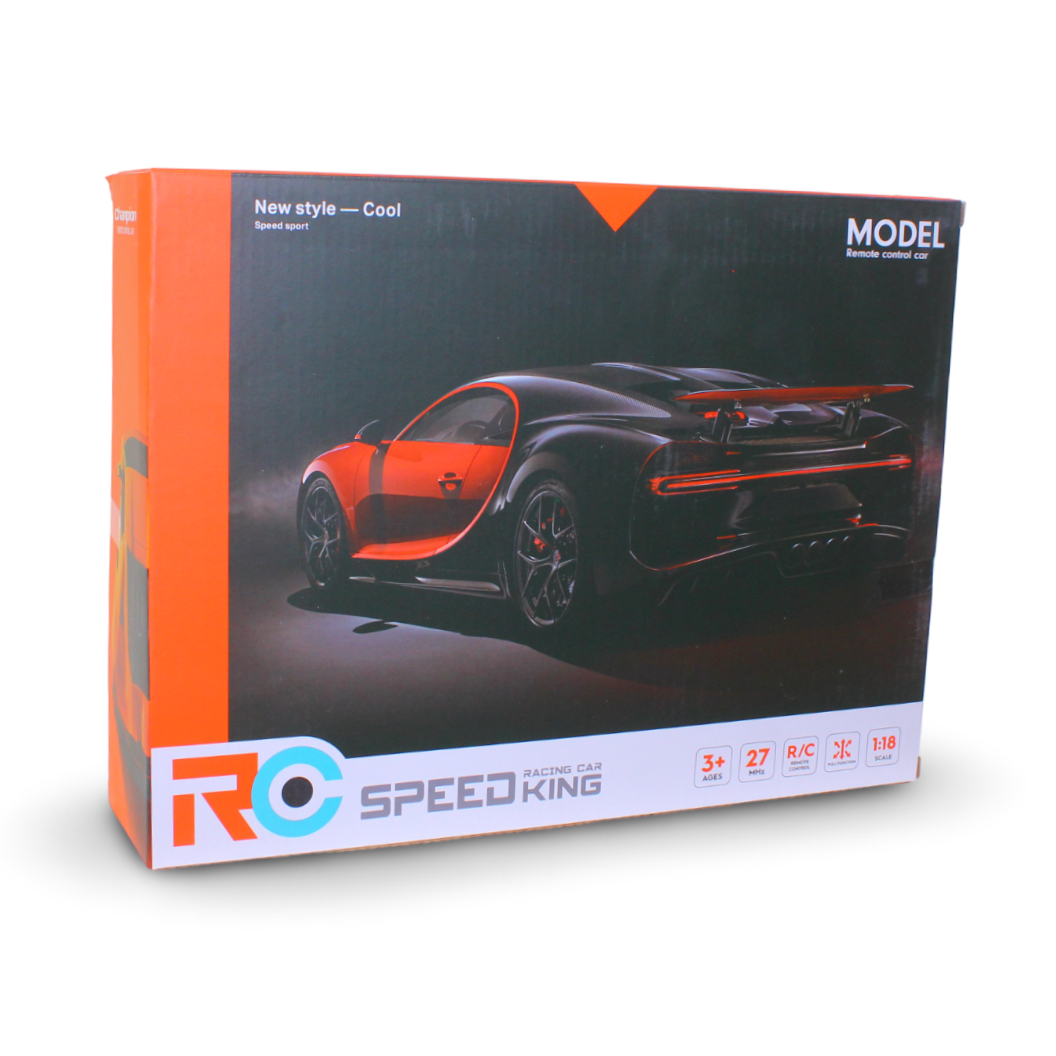 Speed King 1:18 Scale RC Luxury Sports Car Toy – Green & Black