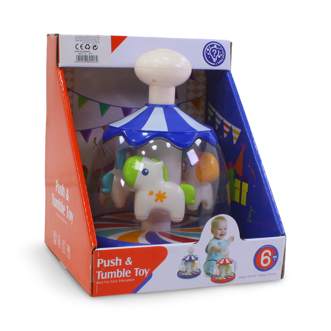 Huanger Push & Tumble Rolling Toy – Blue