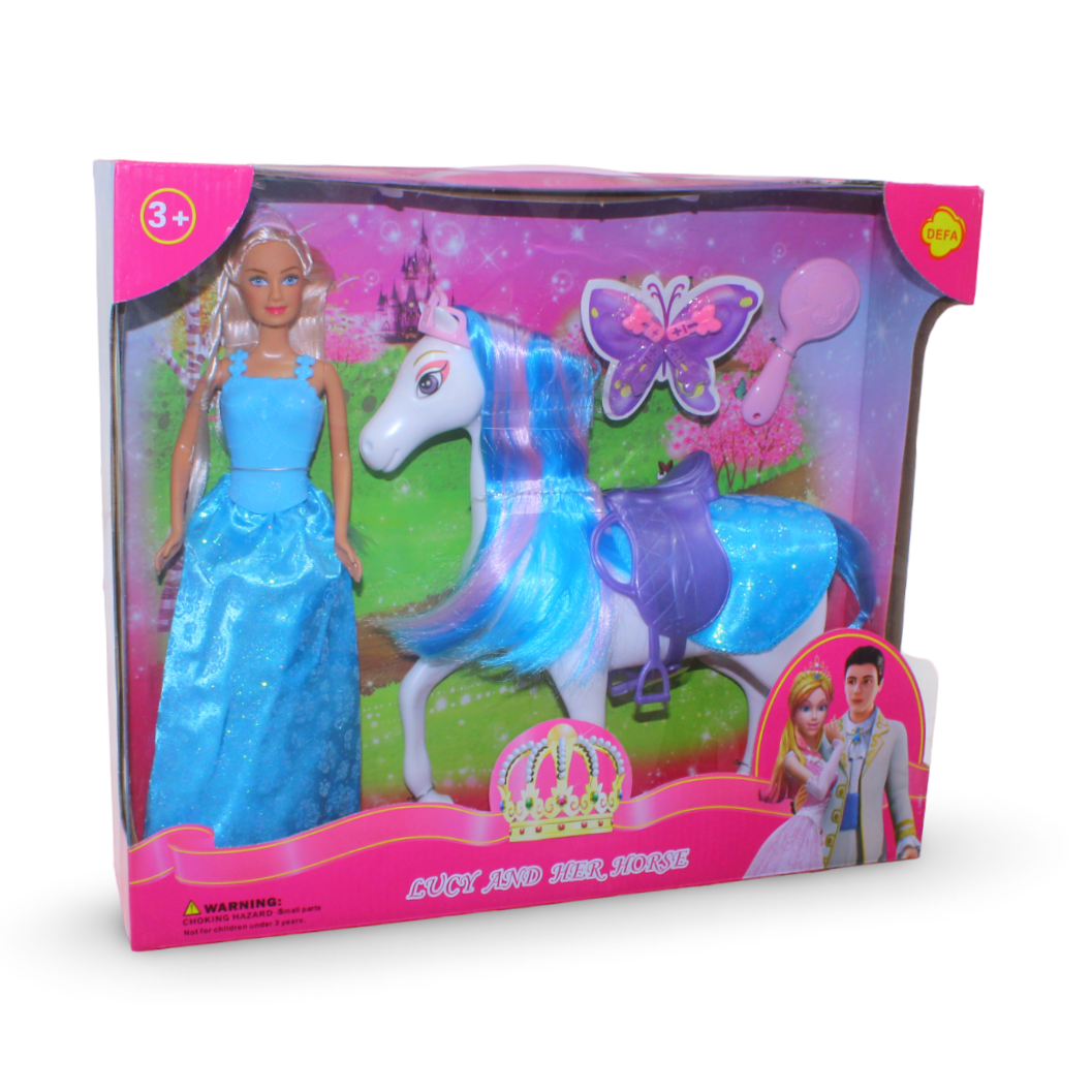 Defa Lucy Princess Doll and Horse Set