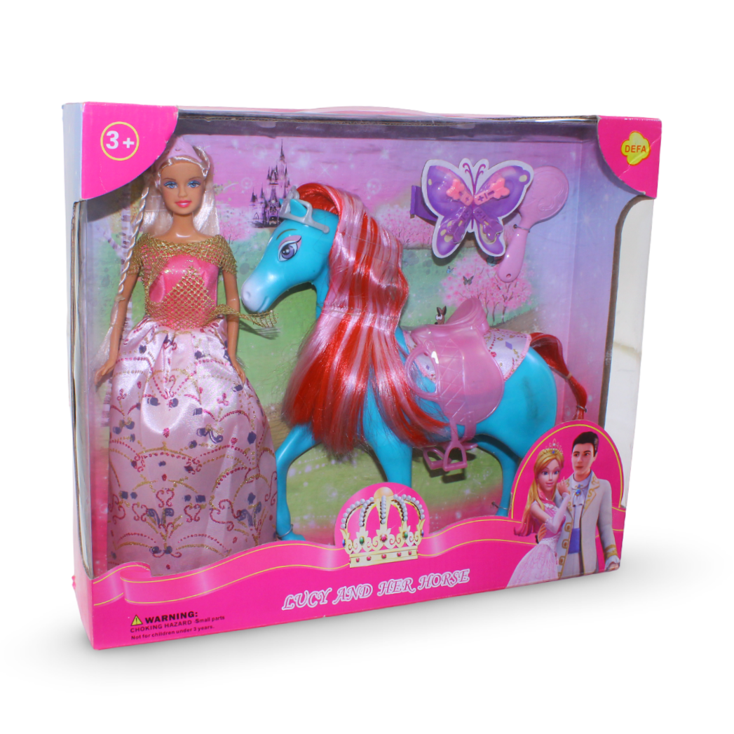 Defa Lucy Princess Doll and Horse Set