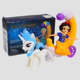 Snow White Crescent Carriage Ramadan Lantern