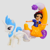 Snow White Crescent Carriage Ramadan Lantern