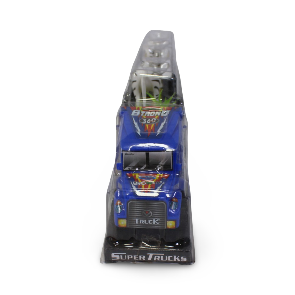 Friction Powered Animal Transport Truck Toy – Blue