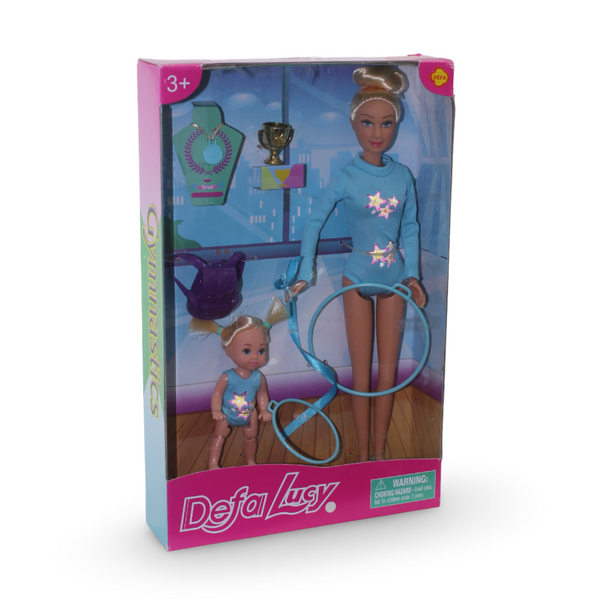 Defa Lucy Gymnastics Doll Set – Baby Blue
