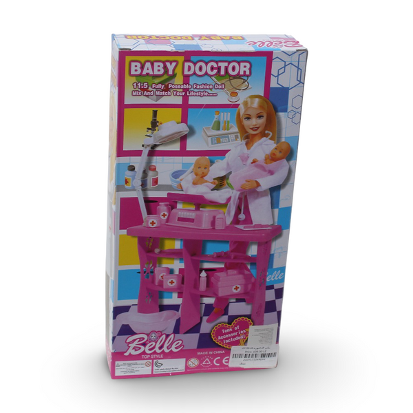 Belle Baby Doctor Doll Playset