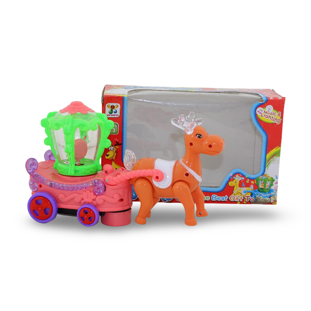 Musical Gazelle and Carriage Ramadan Lantern - Green