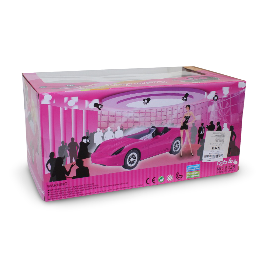 Defa Lucy Doll with Car – Fuchsia