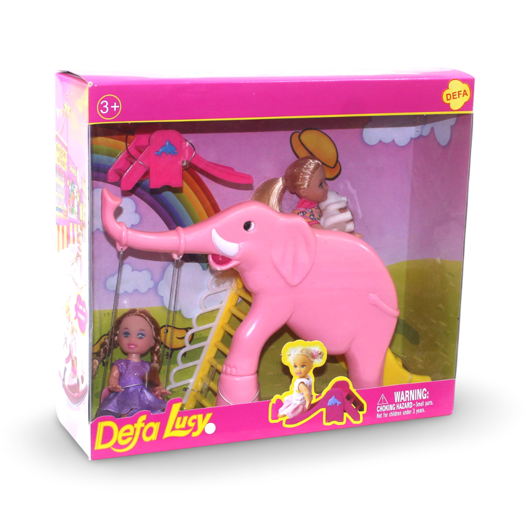 Defa Lucy Two Diva Dolls at the Amusement Park – Pink - Toys