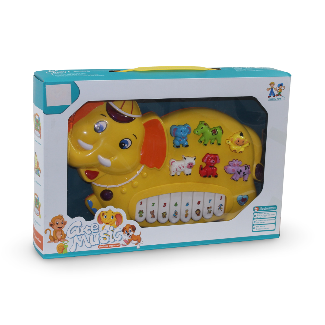 Elephant Organ Musical Toy – Yellow