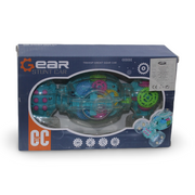 Transparent Gear Stunt Car Toy - Aqua
