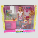 Defa Luce Kitchen Set with Doll & Accessories – Fun & Imaginative Play!