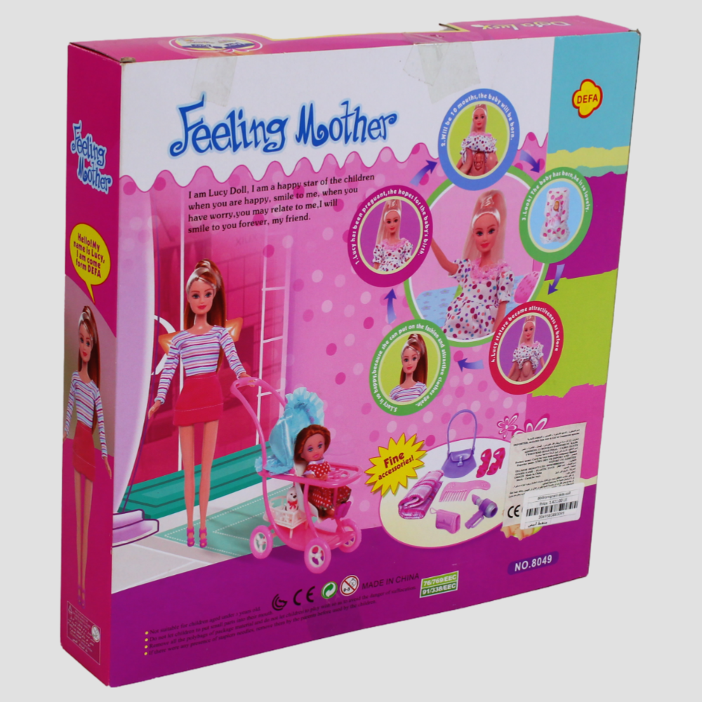 Defa Lucy Doll Pregnant with Stroller