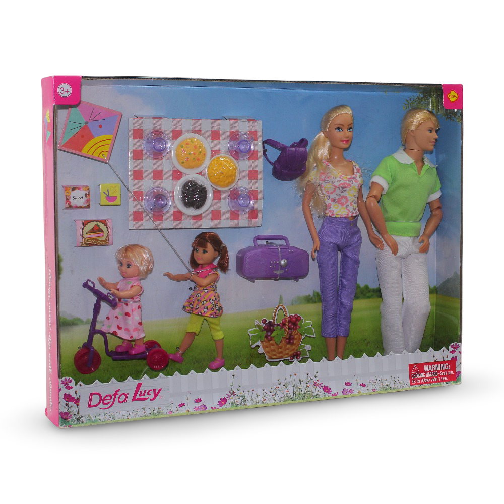 Defa Lucy Family Picnic Doll Set - Toys