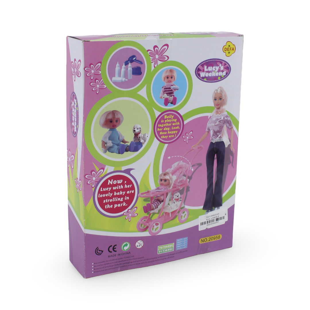 Defa Lucy "Lucky Weekend" Doll Playset – Pink