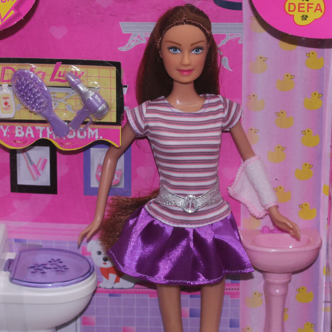 Defa Lucy Doll Bath Set – Purple