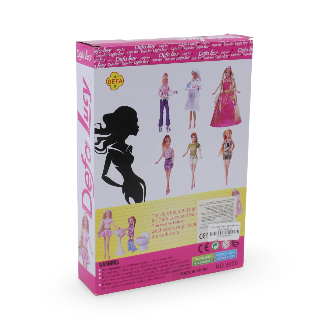 Defa Lucy Doll Bath Set – Purple
