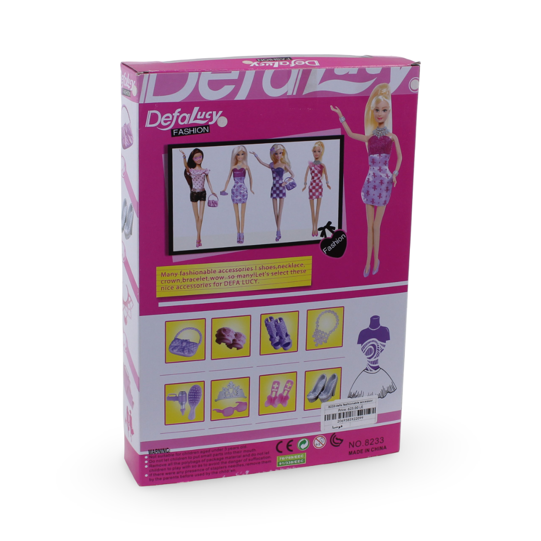 Defa Lucy Doll with Accessories – Fuchsia