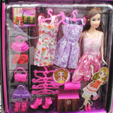 Girl's Fashion Stylish Doll With Dresses and Accessories
