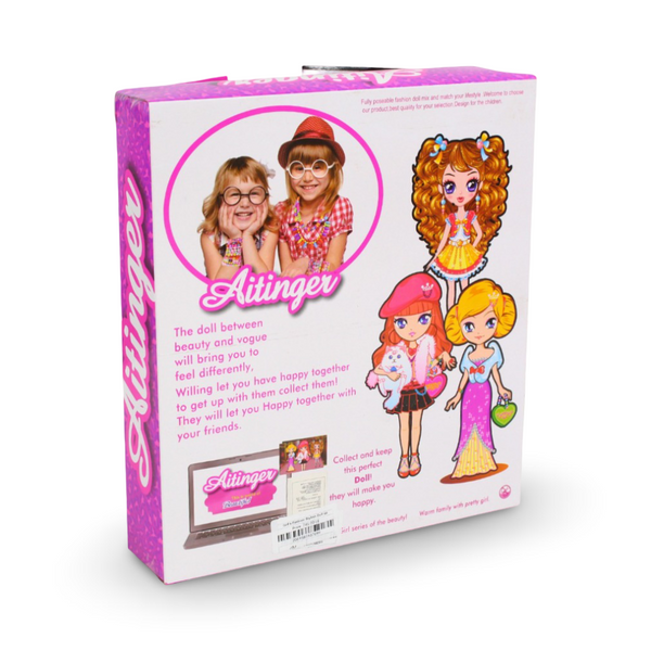 Girl's Fashion Stylish Doll With Dresses and Accessories