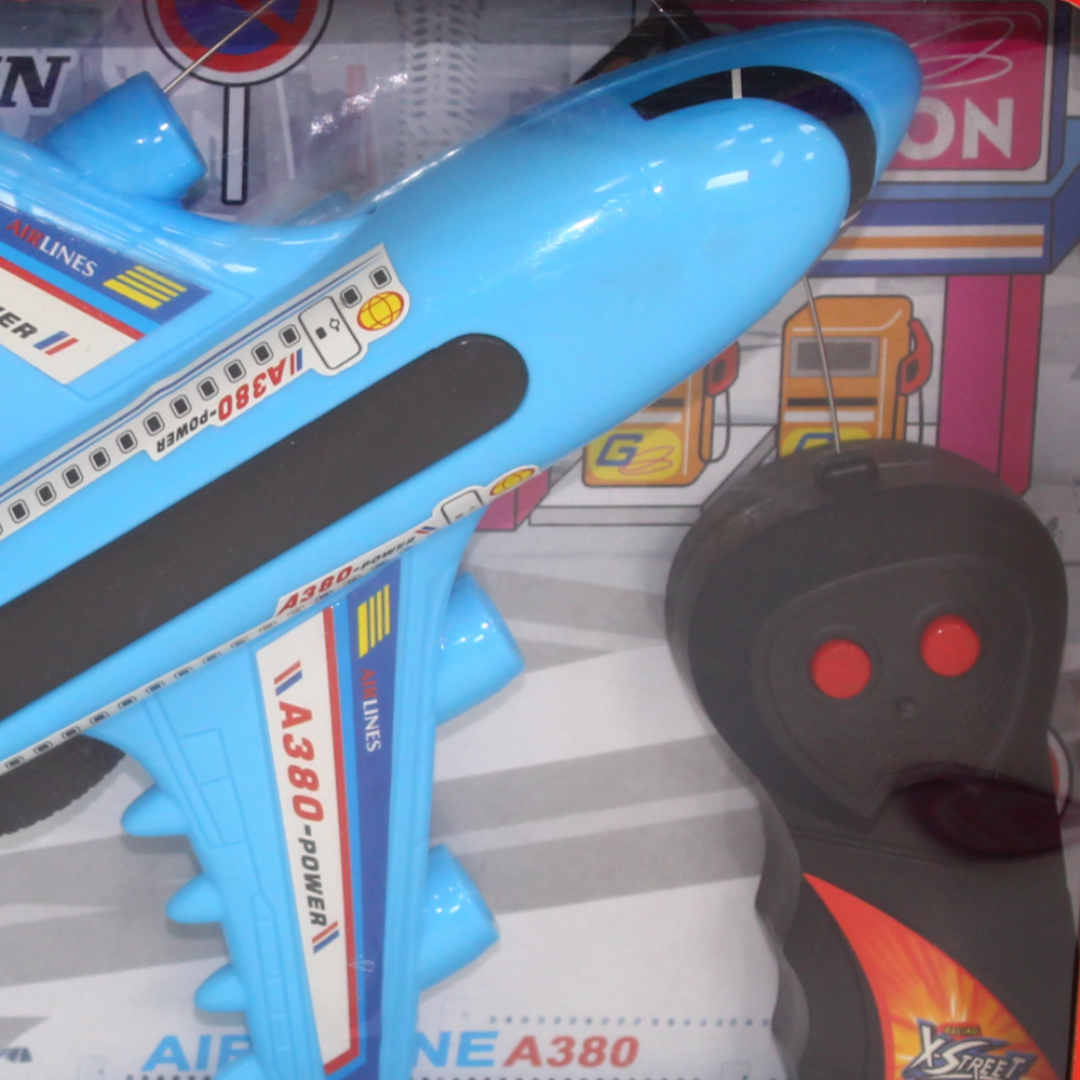 Air Plane With Remote Control – Baby Blue