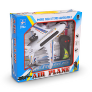 Airplane Toy with Remote Control for Kids – White