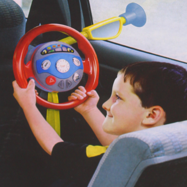 Electronic Backseat Driver Steering Wheel Toy
