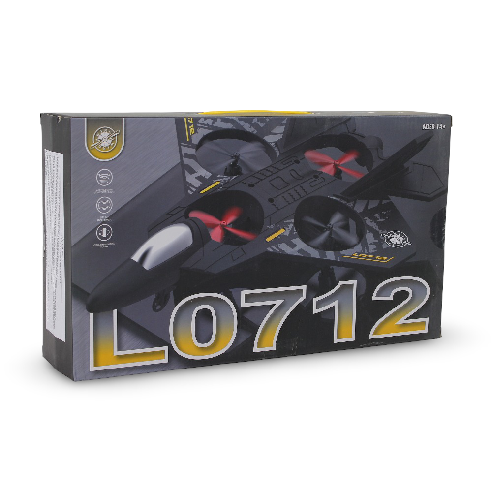 Remote-Control Flying Jet - Black - Toys - OKO