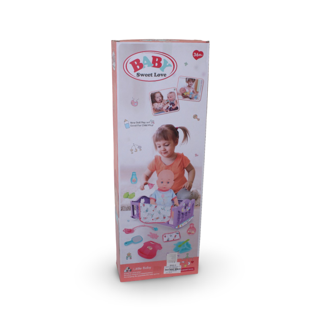 Baby Sweet Love Doll with Bed and Accessories