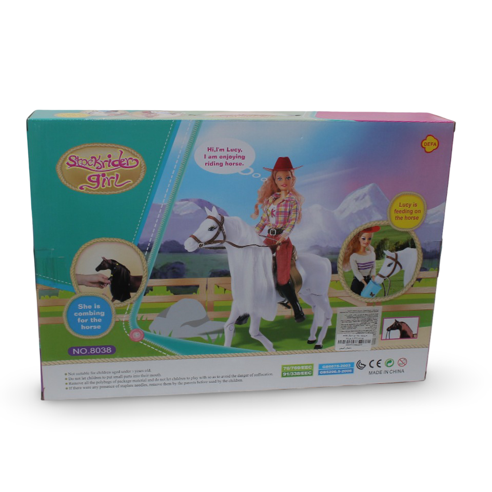 Doll with Horse Playset