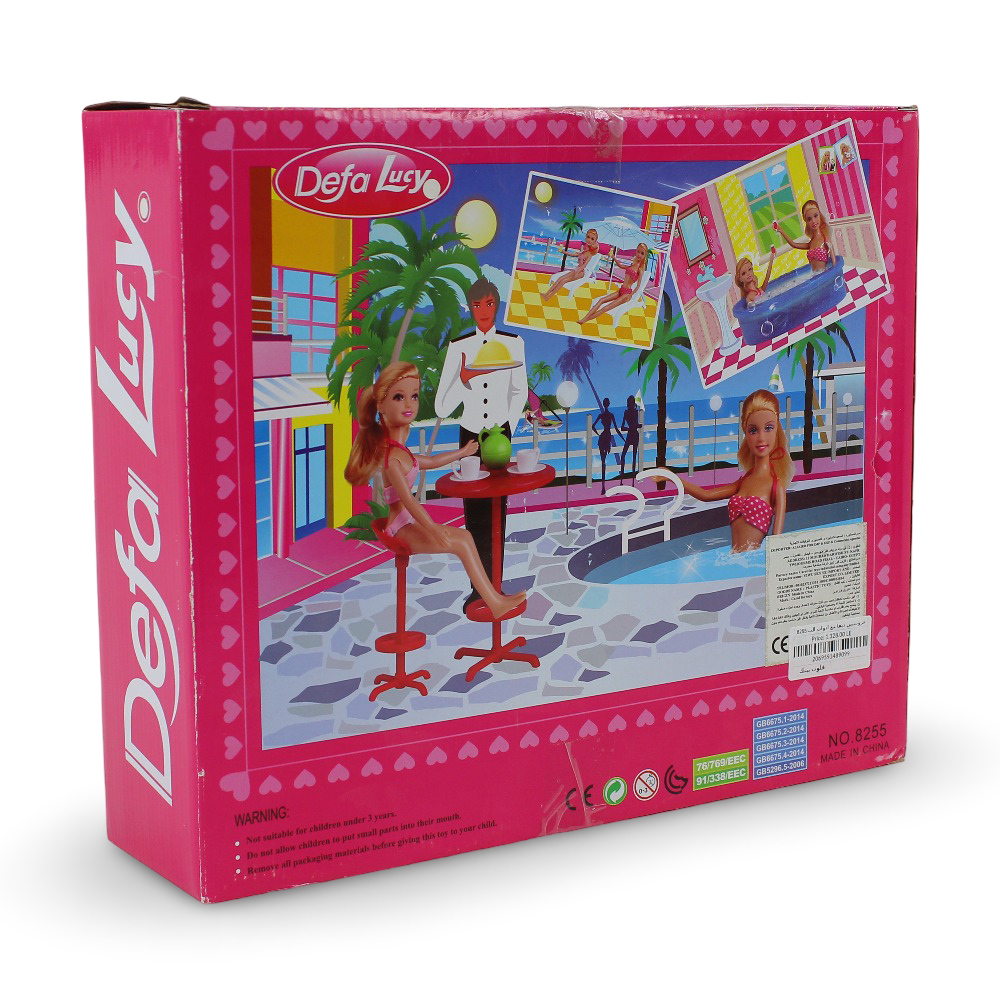 Defa Lucy Swimming Time Playset – 2 Dolls with Accessories (13 Pieces)