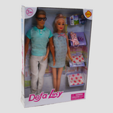 Defa Lucy & Kevin Doll Set with Baby – Complete Care Playset